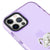 iPhone 12 Pro Beyaz Umut Telefon Kılıfı - Artycase - Simli Mor