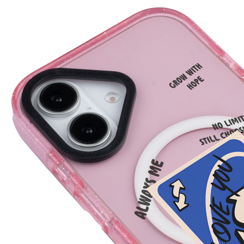 MagsafeliArtycaseSimliPembe