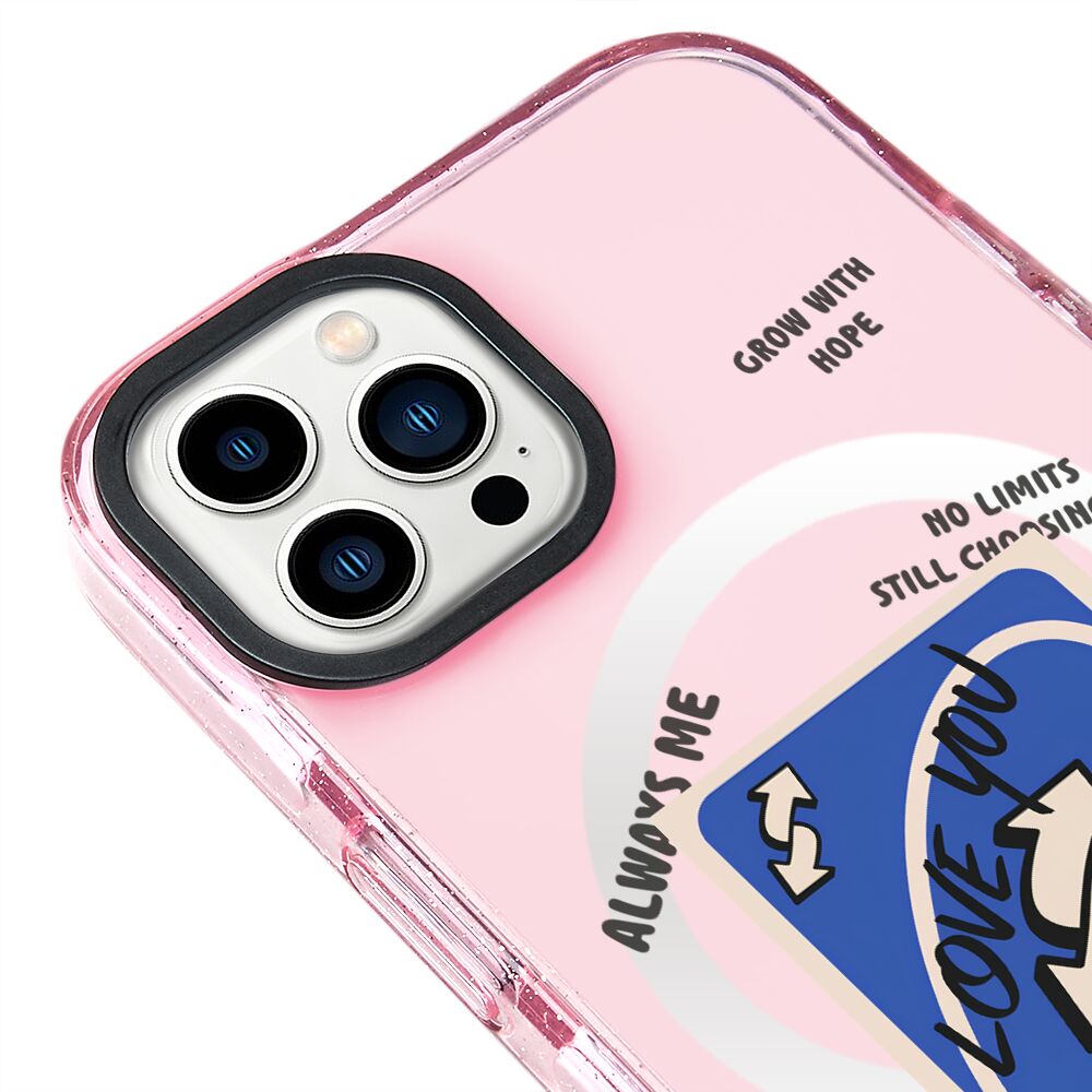 MagsafeliArtycaseSimliPembe