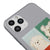 iPhone 11 Pro White Dog Telefon Kılıfı - Renkli Silikon - Gri