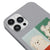 iPhone 12 Pro Max White Dog Telefon Kılıfı - Renkli Silikon - Gri