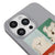 iPhone 15 Pro Max White Dog Telefon Kılıfı - Renkli Silikon - Gri