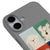 iPhone 16 Plus White Dog Telefon Kılıfı - Renkli Silikon - Gri