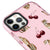iPhone 12 Pro Cherry Instinct Telefon Kılıfı - Artycase - Simli Pembe