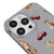 iPhone 15 Pro Cherry Instinct Telefon Kılıfı - Renkli Silikon - Gri