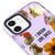iPhone 11 Love Ducks Telefon Kılıfı - Artycase - Simli Mor