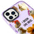iPhone 14 Pro Love Ducks Telefon Kılıfı - Artycase - Simli Mor
