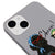 iPhone 13 Mini Dogs Cheers Telefon Kılıfı - Renkli Silikon - Gri