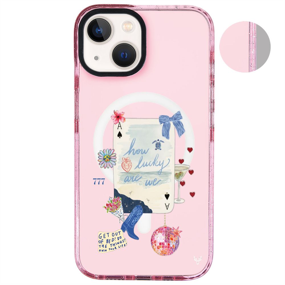 MagsafeliArtycaseSimliPembe