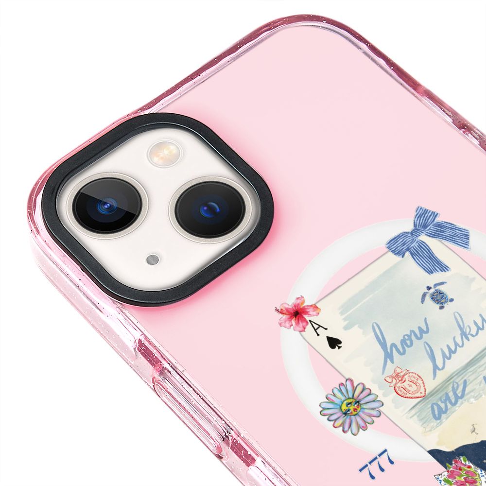 MagsafeliArtycaseSimliPembe
