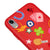 iPhone XR Lucky Icons Telefon Kılıfı - Renkli Silikon - Kırmızı