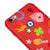 iPhone 6S Plus Lucky Icons Telefon Kılıfı - Renkli Silikon - Kırmızı