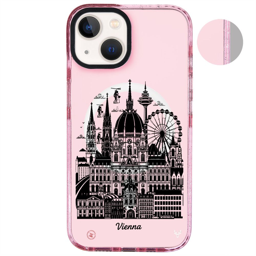 MagsafeliArtycaseSimliPembe