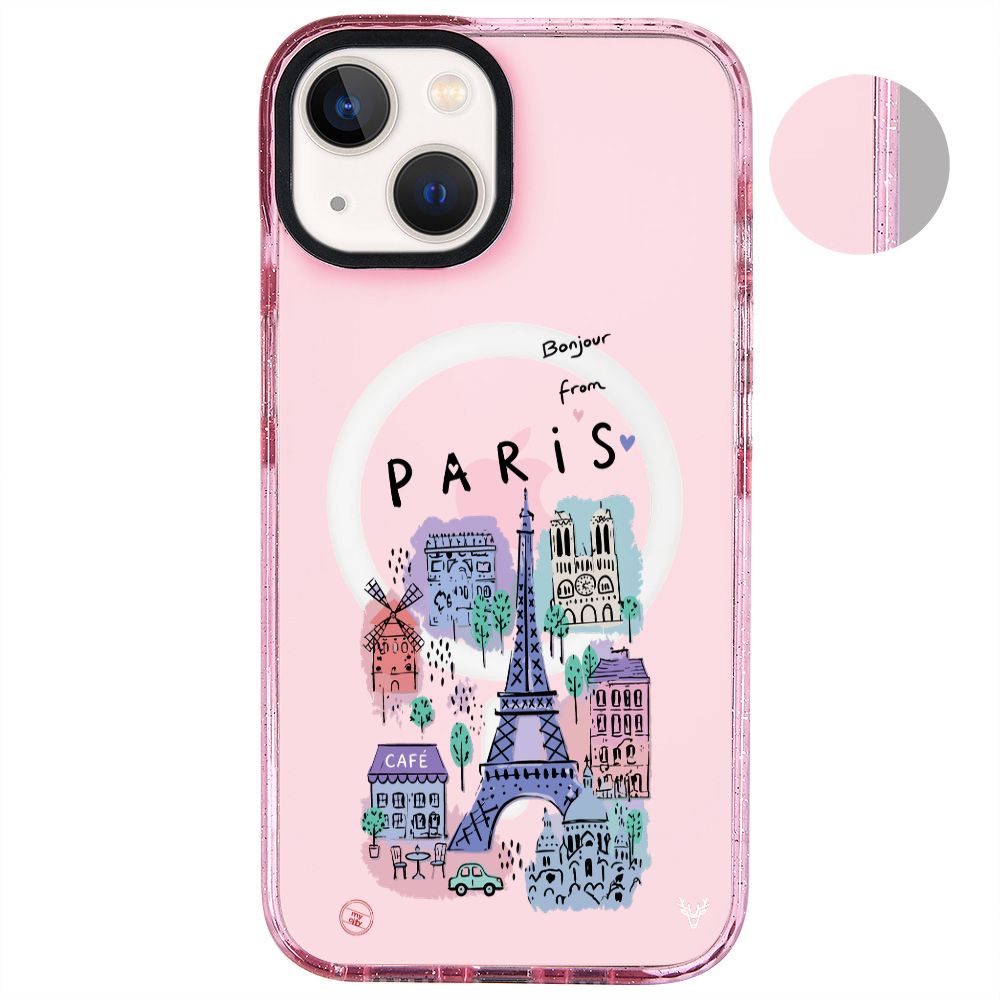 MagsafeliArtycaseSimliPembe