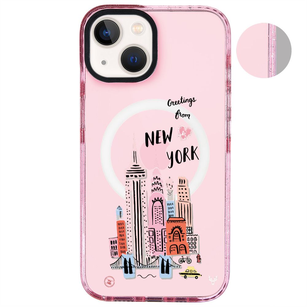 MagsafeliArtycaseSimliPembe