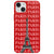 iPhone 13 Eiffel Tower Telefon Kılıfı - Renkli Silikon - Kırmızı