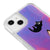 iPhone 15 Plus Düşen Kedi Telefon Kılıfı - Neon - Violet