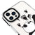iPhone 15 Pro Boyacı Panda Telefon Kılıfı - Artycase - Siyah