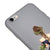 iPhone 6 Plus Çiçekli Kız Telefon Kılıfı - Renkli Silikon - Gri