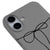 iPhone 17 İnce Bağ Telefon Kılıfı - Renkli Silikon - Gri