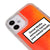 iPhone 12 Mini Social Media Telefon Kılıfı - Neon - Turuncu