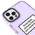 iPhone 13 Pro Max Social Media Telefon Kılıfı - Artycase - Simli Mor