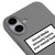 iPhone 17 Social Media Telefon Kılıfı - Renkli Silikon - Gri