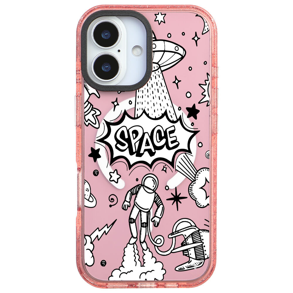 MagsafeliArtycaseSimliPembe