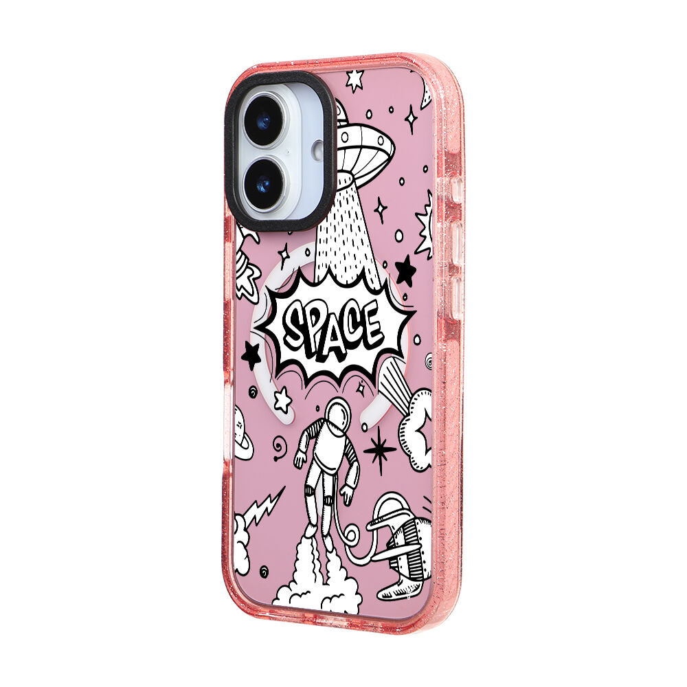 MagsafeliArtycaseSimliPembe