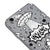 iPhone 6 Ufo Space Telefon Kılıfı - Renkli Silikon - Gri