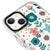 iPhone 13 Çiçekli Telefon Kılıfı - Artycase - Beyaz