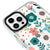 iPhone 14 Pro Çiçekli Telefon Kılıfı - Artycase - Beyaz