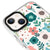 iPhone 15 Çiçekli Telefon Kılıfı - Artycase - Beyaz