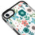 iPhone 8 Çiçekli Telefon Kılıfı - Artycase - Siyah
