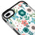 iPhone 8 Plus Çiçekli Telefon Kılıfı - Artycase - Siyah