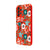 Samsung A33 Açan Çiçek Telefon Kılıfı - Renkli Silikon - Kırmızı