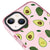 iPhone 13 Mini Avokado İçi Telefon Kılıfı - Artycase - Simli Pembe