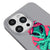 iPhone 15 Pro Alien Gangsta Telefon Kılıfı - Renkli Silikon - Gri