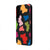 Samsung S24 FE Colorful Dots Telefon Kılıfı - Renkli Silikon - Siyah