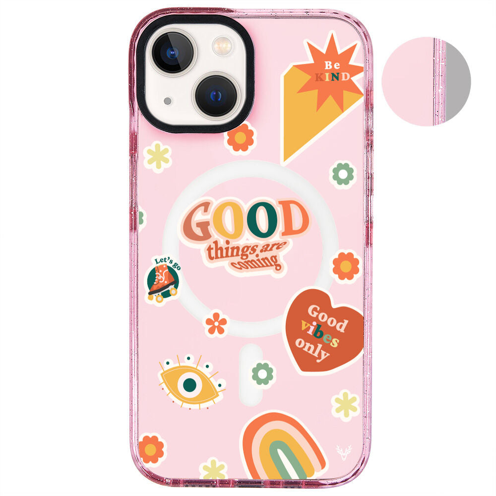 MagsafeliArtycaseSimliPembe