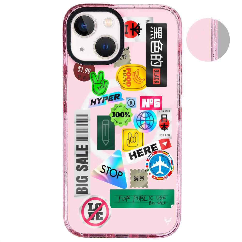 MagsafeliArtycaseSimliPembe