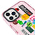 iPhone 14 Pro Public Use Telefon Kılıfı - Artycase - Simli Pembe