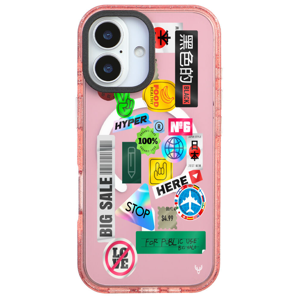 MagsafeliArtycaseSimliPembe