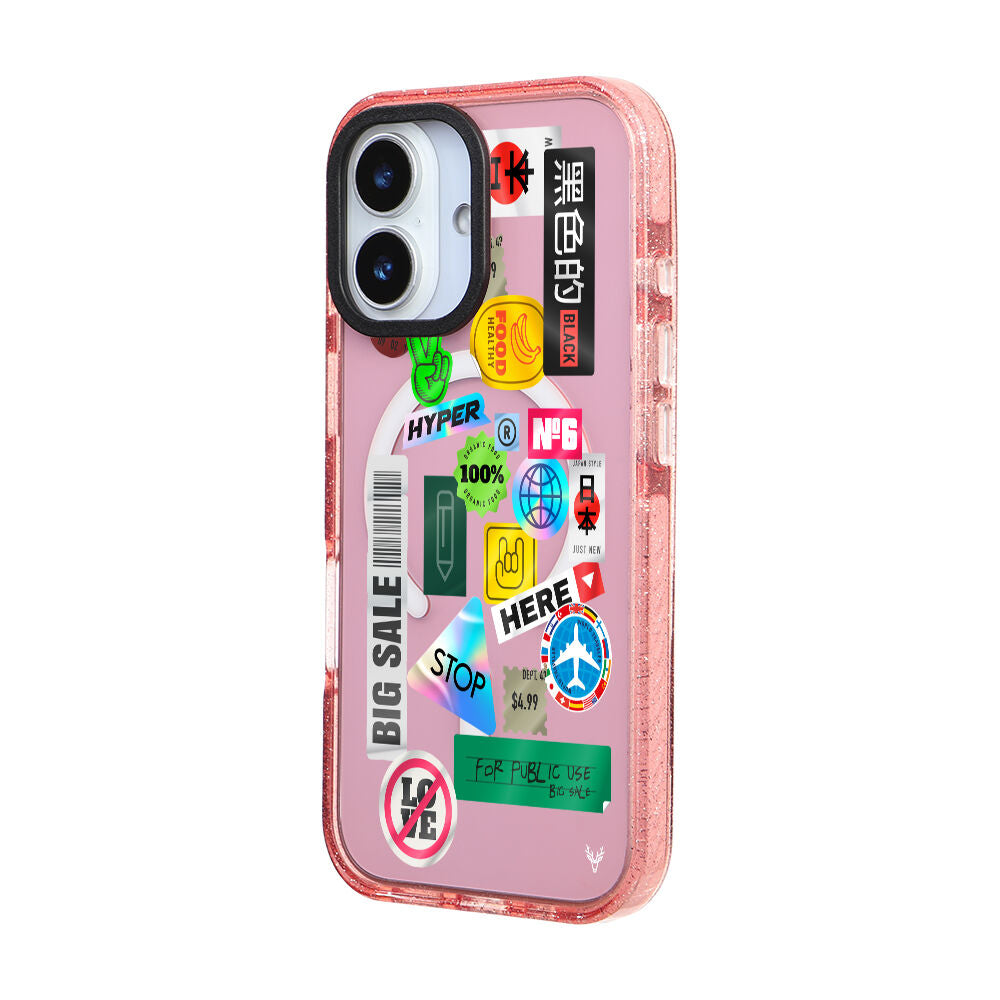 MagsafeliArtycaseSimliPembe