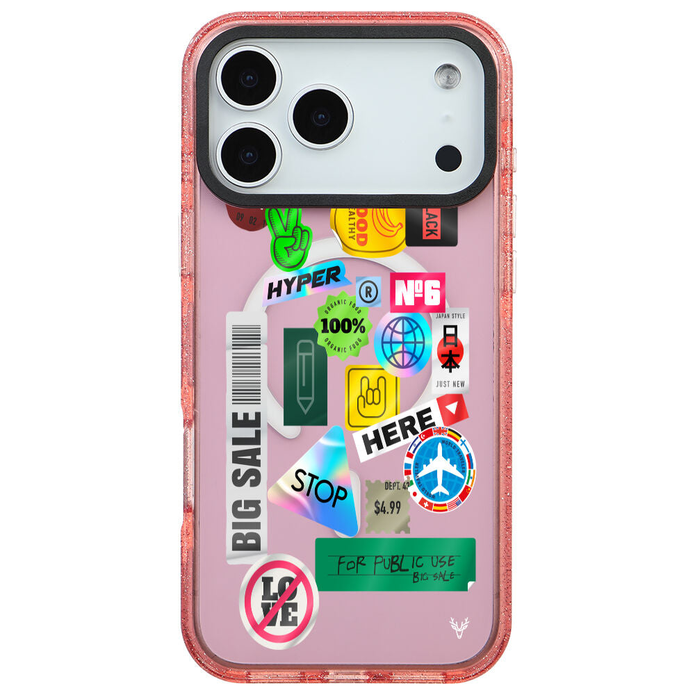 MagsafeliArtycaseSimliPembe