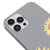 iPhone 12 Pro Sunflowers Telefon Kılıfı - Renkli Silikon - Gri