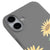 iPhone 17 Sunflowers Telefon Kılıfı - Renkli Silikon - Gri