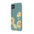 Samsung M33 Sunflowers Case Telefon Kılıfı - Renkli Silikon - Haki
