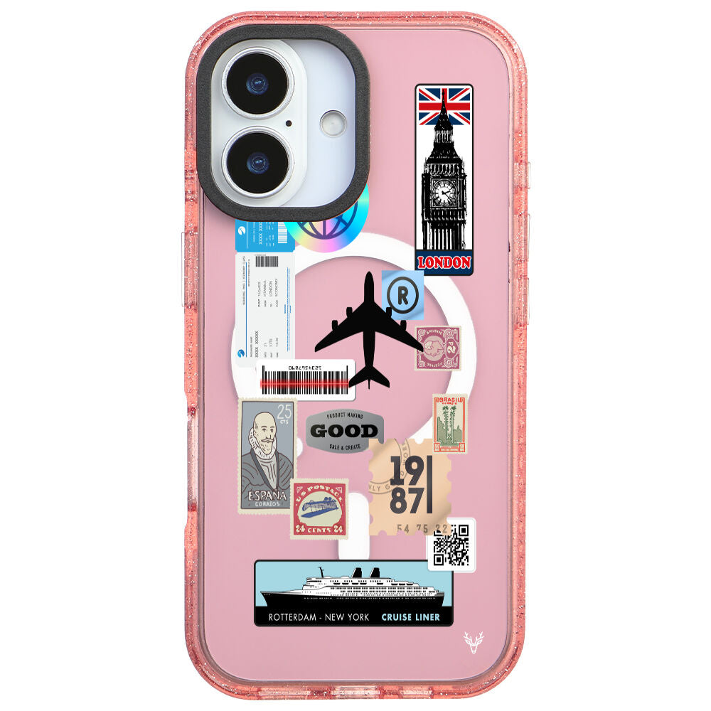 MagsafeliArtycaseSimliPembe