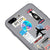 iPhone 8 Plus Traveler Telefon Kılıfı - Renkli Silikon - Gri
